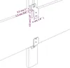 vidaXL Kopfteil Dunkelblau 180x5x118/128 cm Samt Produktbild-Vorschau 6