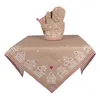 Tovaglia Clayre & Eef 100x100 cm in cotone marrone Casa di Anteprima dell’immagine prodotto 3
