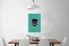MuchoWow® Poster Roboter - Gesicht - Antenne - Blau - Produktbild-Vorschau 2