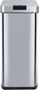 A stainless steel automatic trash can with a black sensor panel on top. Produktbild-Vorschau