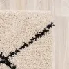 Volero - Hochflor Läufer - Grand Lines Creme Schwarz - Produktbild-Vorschau 5