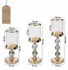 Kerzenhalter 3er-Set Gold 40.5 cm – Kerzenständer aus Glas Produktbild-Vorschau 3
