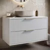 Meuble sous lavabo Badplaats Rimini 80 x 46 cm blanc mat - Voir les images du produit 2