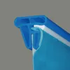 A close-up, detailed view of a blue plastic extrusion with a white insert. Produktbild-Vorschau