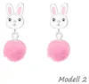 Ohrstecker Ostern: 925 Silber Kinder Ohrringe „Kaninchen / Produktbild-Vorschau 1