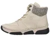 A side view of a beige high-top sneaker boot. Náhled obrázku produktu