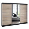 Schwebetürenschrank 200 cm, 3-türig, mit Spiegel & 4 Produktbild-Vorschau 2