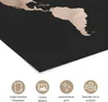MuchoWow® Poster Weltkarte - Braun - Schwarz 120x80 cm - Produktbild-Vorschau 2