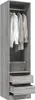 Kleiderschrank mit Schubladen Grau Sonoma 50x50x200 cm Produktbild-Vorschau 7