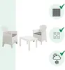 ProGarden | Garten-Set: Tisch und zwei Stühle - 60 x 58 x Produktbild-Vorschau 19