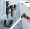 Dubbele ventielkraan (1-in-2-out) voor mini-wc, sproeier, Productafbeelding-voorbeeld 2