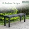 holz4home® Gartenbank Holzbank Schwarz I Kleine Bank ohne Produktbild-Vorschau 2