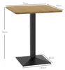 HOMCOM Esstisch 70x70 cm Quadratischer Küchentisch für 2 Produktbild-Vorschau 3