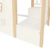 Kinder Hochbett mit Fenster, LED Leiter, Stauraum, Kiefer, Produktbild-Vorschau 11