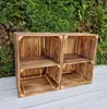 6er Holzkisten Geflammte mit Regal - 40x30x24 cm - Produktbild-Vorschau 5