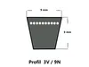 Ummantelter Keilriemen 3V300 0,056kg SWR Produktbild-Vorschau 2