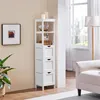 Yaheetech Badezimmerschrank, schmaler Hochschrank, 3 Produktbild-Vorschau 1
