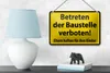 Blechschild Warnschild 18x12cm Betreten Baustelle verboten Produktbild-Vorschau 4