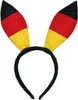 Deutschland Haarreif Bunny Hasen Ohren Schwarz Rot Gold Fan Produktbild-Vorschau 2