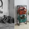 Scaffale per casse di bevande Relaxdays, 2 casse, A x L x Anteprima dell’immagine prodotto 5