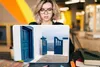 MuchoWow® Laptop Aufkleber Sticker Cover Tür - Blau - Weiß Produktbild-Vorschau 5