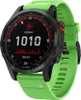 Strap-it Garmin Fenix 7 Silikonarmband (Grün) Produktbild-Vorschau 1