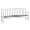 vidaXL Coussin pour banc de jardin Gris 150x50x4 cm Tissu Voir les images du produit 8