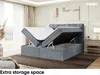 MEBLINI Boxspringbett mit Bettkasten - Gepolstert Produktbild-Vorschau 5