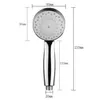 A product shot of a shower head with dimensions indicated. Produktbild-Vorschau