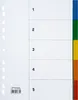 Soennecken Register 1527 DIN A4 blanko volle Höhe 5tlg. PP Produktbild-Vorschau 2