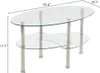 FCH Couchtisch Oval aus Glas, Rahmen aus Stahl, Produktbild-Vorschau 3