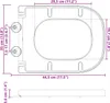 vidaXL Toilettensitz Schwarz 47,5 x 35 x 3,6 cm Duroplast Produktbild-Vorschau 5