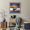 Gerahmtes Poster - Schwarzer Rahmen - Westen Sonne Boot - Produktbild-Vorschau 7
