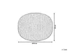 A diagram showing the dimensions of a round pouf. Náhled obrázku produktu
