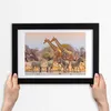 Bild 30x20 MDF-Rahmen, Wandkunst Giraffen und Zebras Produktbild-Vorschau 3