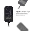 A product shot of a wireless charging receiver with accompanying marketing text. Náhľad obrázku produktu