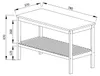 Naturel Home Holz Sitzbank mit Ablageboden 78 x 47 x 37 cm Produktbild-Vorschau 11