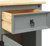 vidaXL Nočný stolík v mexickom štýle  Pine Grey 53x39x67 cm Náhľad obrázku produktu 6