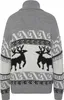 VIVANCE Rollkragenpullover grau-schwarz-creme Größe 32/34 Produktbild-Vorschau 2