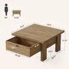 Tribesigns, tavolino da divano (80 cm), stile rustico con Anteprima dell’immagine prodotto 5
