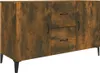 vidaXL Sideboard Räuchereiche 100x36x60 cm Holzwerkstoff Produktbild-Vorschau 2