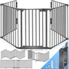 KESSER® Kaminschutzgitter mit Tür Metall Ofenschutzgitter Produktbild-Vorschau 1