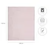A pink blanket with dimensions indicated. Produktbild-Vorschau
