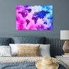 MuchoWow® Poster Weltkarte - Rosa - Lila 60x40 cm - Produktbild-Vorschau 4