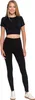Gerippte Damen-Leggings Mit Hoher Taille Und Breitem Bund Produktbild-Vorschau 6