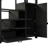 Metall-Hochbett 140x200 cm Schwarz – Multifunktionales Produktbild-Vorschau 8