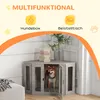 PawHut Hundekäfig Eckige Hundehütte Hundebox mit Kissen, Produktbild-Vorschau 4