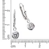 Zeeme Basic Ohrringe 925/- Sterling Silber 2,5cm weiß Produktbild-Vorschau 2