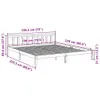Prodloužený rám postele bez matrace 180 x 220 cm borovice Náhled obrázku produktu 10