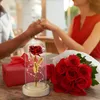 ROSA ETERNA A LED illuminata in vaso con batteria come idea Anteprima dell’immagine prodotto 5